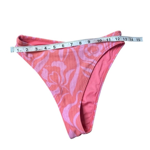 Billabong 2pc Bikini She’s A Trip Havana Ruched Top & High Waist Bottoms- Medium - Picture 15 of 16